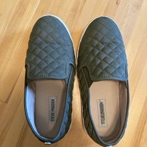 Steve Madden quilted slip on sneakers